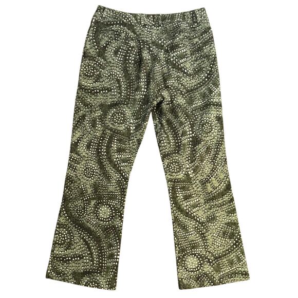 VTG MCM Pant St John Sport Marie Gray Hippie Boho Dot Pattern Ankle Women's 6 - Picture 2 of 10